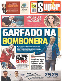 Capa do jornal Super Notícia 20/09/2018