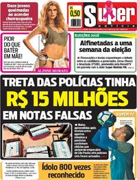 Capa do jornal Super Notícia 21/10/2018