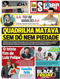 Capa do jornal Super Notícia 21/11/2018