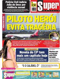 Capa do jornal Super Notícia 21/12/2018