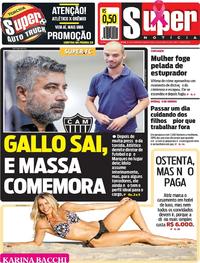 Capa do jornal Super Notícia 31/10/2018