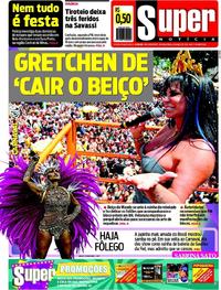 Capa do jornal Super Notícia 04/03/2019