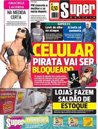 Capa do jornal Super Notícia 05/01/2019