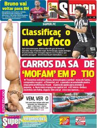 Capa do jornal Super Notícia 13/02/2019