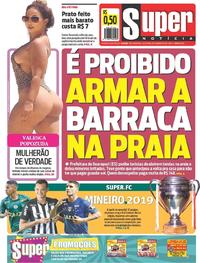 Capa do jornal Super Notícia 18/01/2019