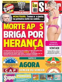 Capa do jornal Super Notícia 23/03/2019