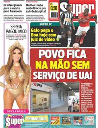 Capa do jornal Super Notícia 30/03/2019