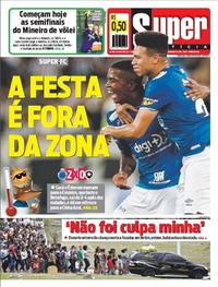 Capa do jornal Super Notícia 01/11/2019