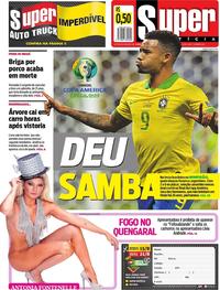 Capa do jornal Super Notícia 03/07/2019