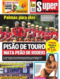 Capa do jornal Super Notícia 08/09/2019