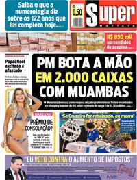 Capa do jornal Super Notícia 12/12/2019