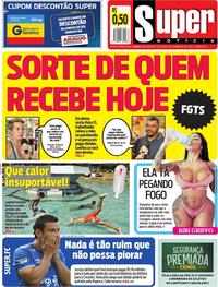 Capa do jornal Super Notícia 13/09/2019