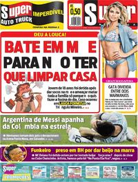 Capa do jornal Super Notícia 16/06/2019