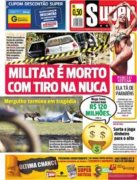 Capa do jornal Super Notícia 18/09/2019