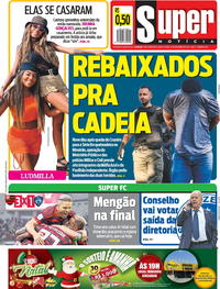 Capa do jornal Super Notícia 18/12/2019