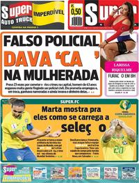 Capa do jornal Super Notícia 19/06/2019