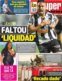 Capa do jornal Super Notícia 21/08/2019