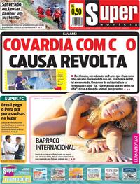 Capa do jornal Super Notícia 22/06/2019