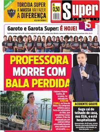 Capa do jornal Super Notícia 22/11/2019
