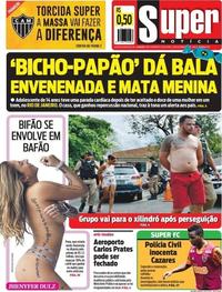 Capa do jornal Super Notícia 25/10/2019