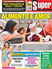 Capa do jornal Super Notícia 26/12/2019