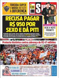 Capa do jornal Super Notícia 29/10/2019