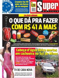 Capa do jornal Super Notícia 02/01/2020