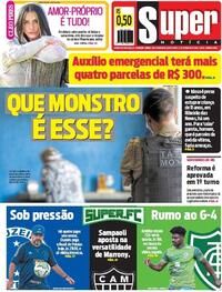 Capa do jornal Super Notícia 02/09/2020