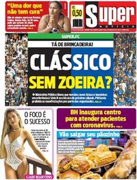 Capa do jornal Super Notícia 04/03/2020