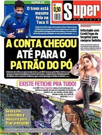 Capa do jornal Super Notícia 05/06/2020