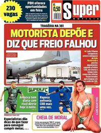 Capa do jornal Super Notícia 08/12/2020
