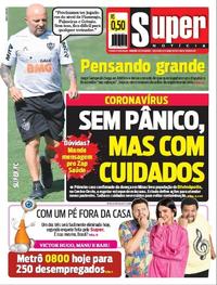 Capa do jornal Super Notícia 10/03/2020