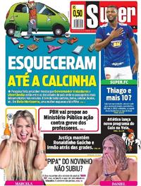 Capa do jornal Super Notícia 11/03/2020