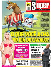 Capa do jornal Super Notícia 12/02/2020