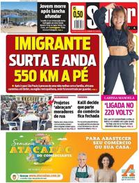 Capa do jornal Super Notícia 13/06/2020