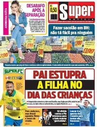 Capa do jornal Super Notícia 14/10/2020