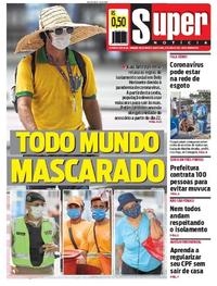 Capa do jornal Super Notícia 15/04/2020
