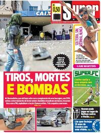 Capa do jornal Super Notícia 15/08/2020
