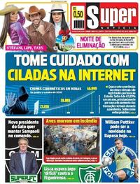 Capa do jornal Super Notícia 15/12/2020