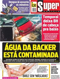 Capa do jornal Super Notícia 16/01/2020