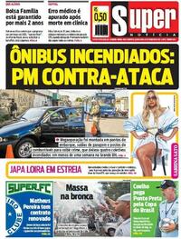 Capa do jornal Super Notícia 16/09/2020