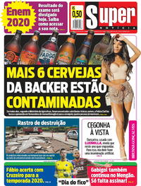 Capa do jornal Super Notícia 17/01/2020