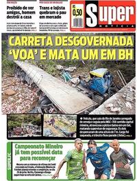 Capa do jornal Super Notícia 18/06/2020