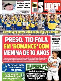 Capa do jornal Super Notícia 19/08/2020