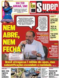 Capa do jornal Super Notícia 20/06/2020