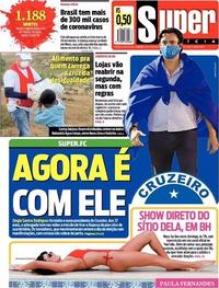Capa do jornal Super Notícia 22/05/2020
