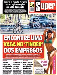 Capa do jornal Super Notícia 22/06/2020