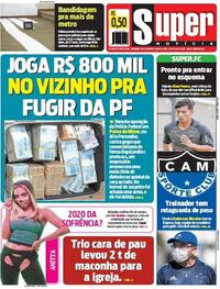 Capa do jornal Super Notícia 22/07/2020