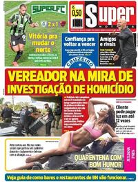 Capa do jornal Super Notícia 22/08/2020