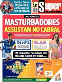 Capa do jornal Super Notícia 25/06/2020